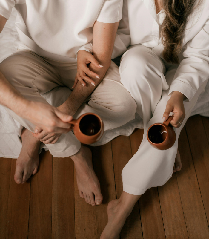 a couple connecting after relationship coaching