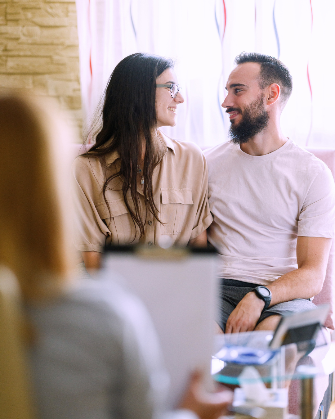 a couple in a couples intensive therapy session