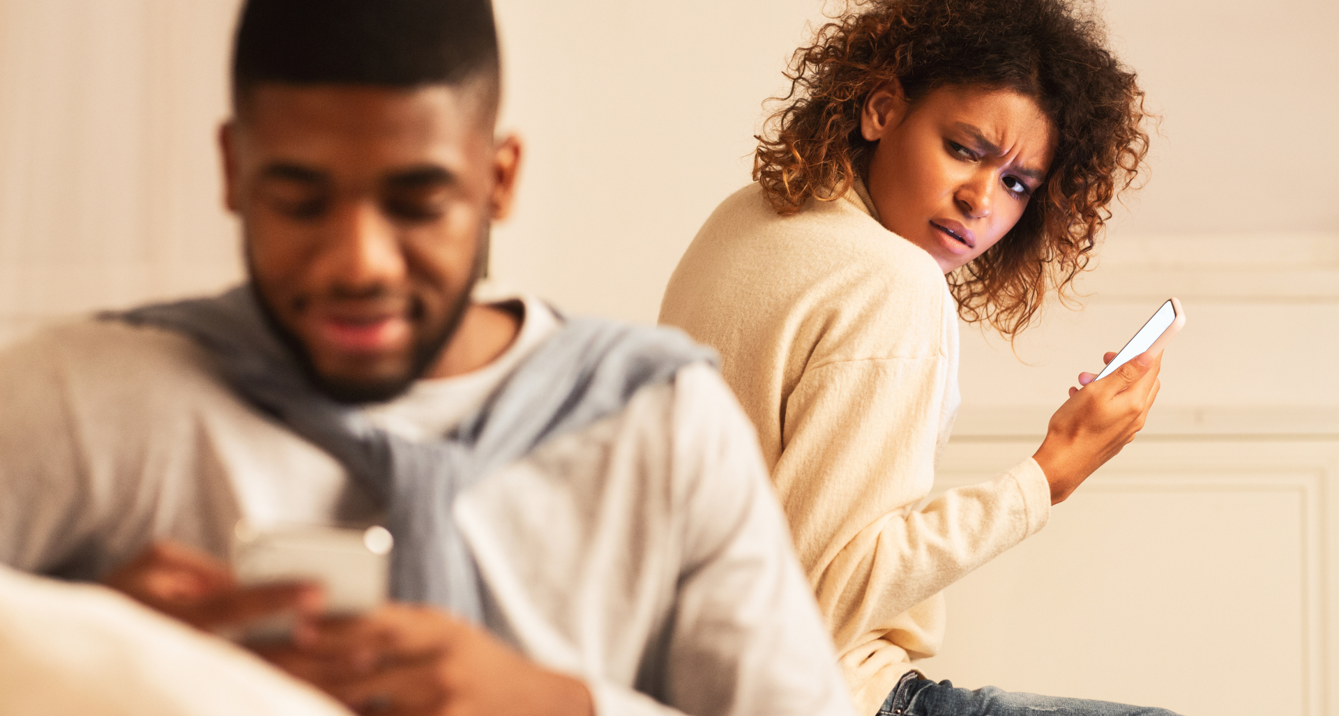a couple where one is having an extramarital affair