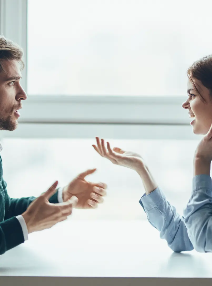 Couple struggling with recurring communication and relationship conflicts